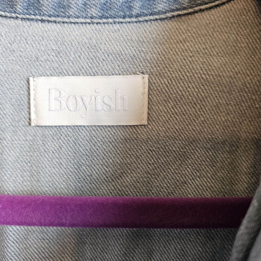 Anthropologie Denim Dress by Boyish. XS with Belt Western Inspired - Picture 3 of 4